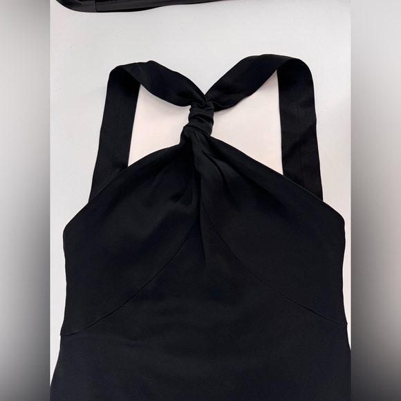 Jen Ceballos X Mango Satin Mini Dress with knot Small - Picture 5 of 10